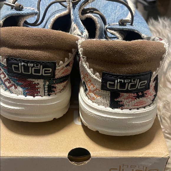 Hey Dude Denim and Patterned Casual Shoes - Picture 6 of 6